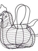 Chicken Egg Basket Black 33x17x25cm
