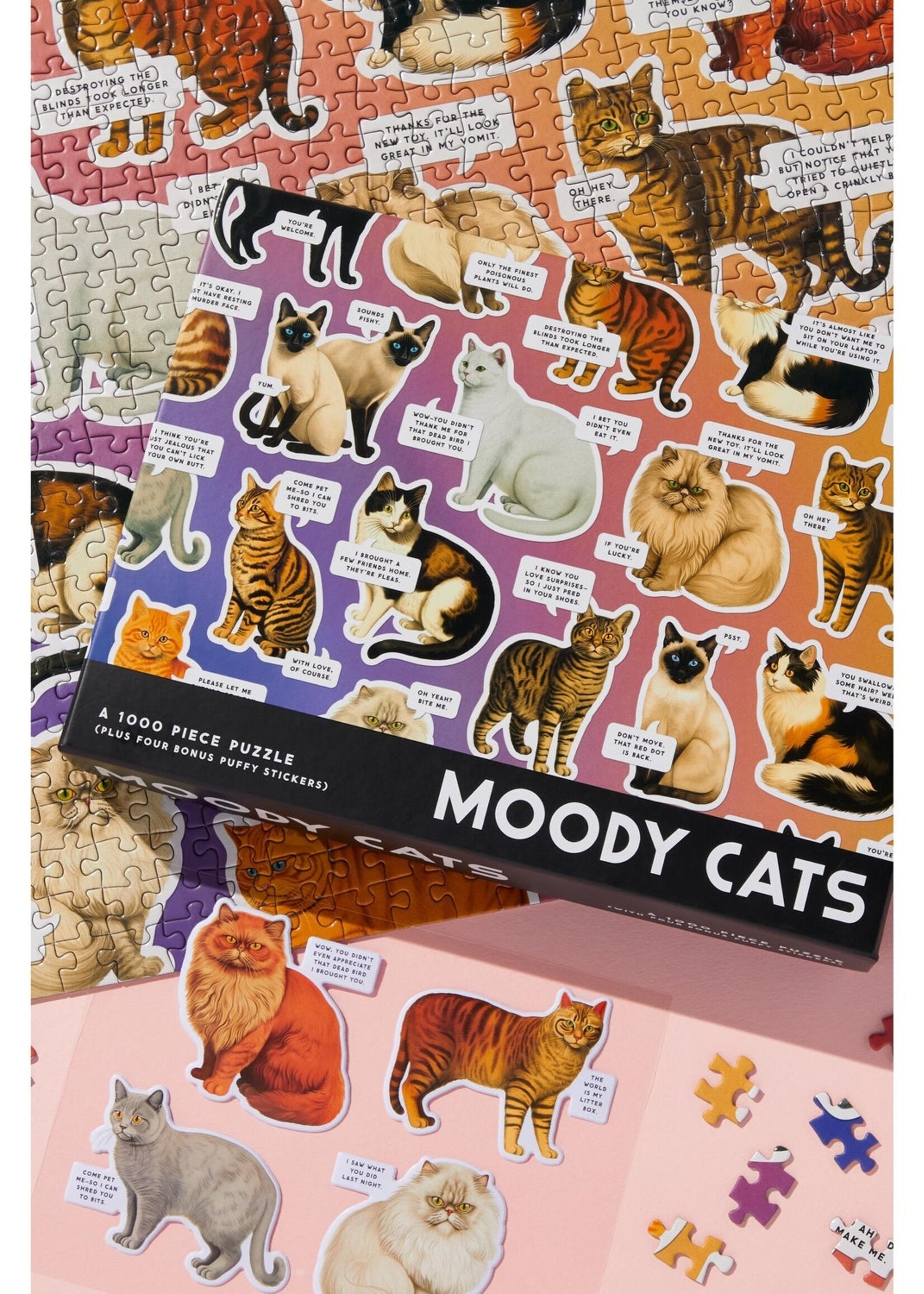 Isalbi Moody Cats Puzzle - 1000pc