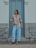 Ceres Life Peta Oversized Shirt - Toffee Check