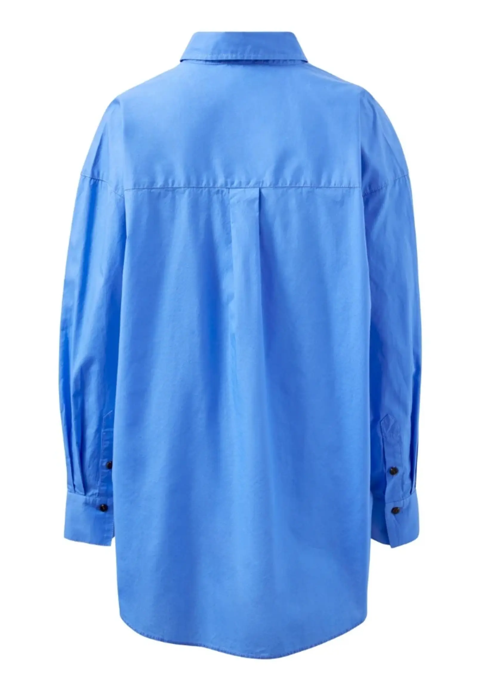 Ceres Life Peta Oversized Shirt - Amalfi Blue