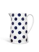 Noss and Co Medium Jug - Navy Spots