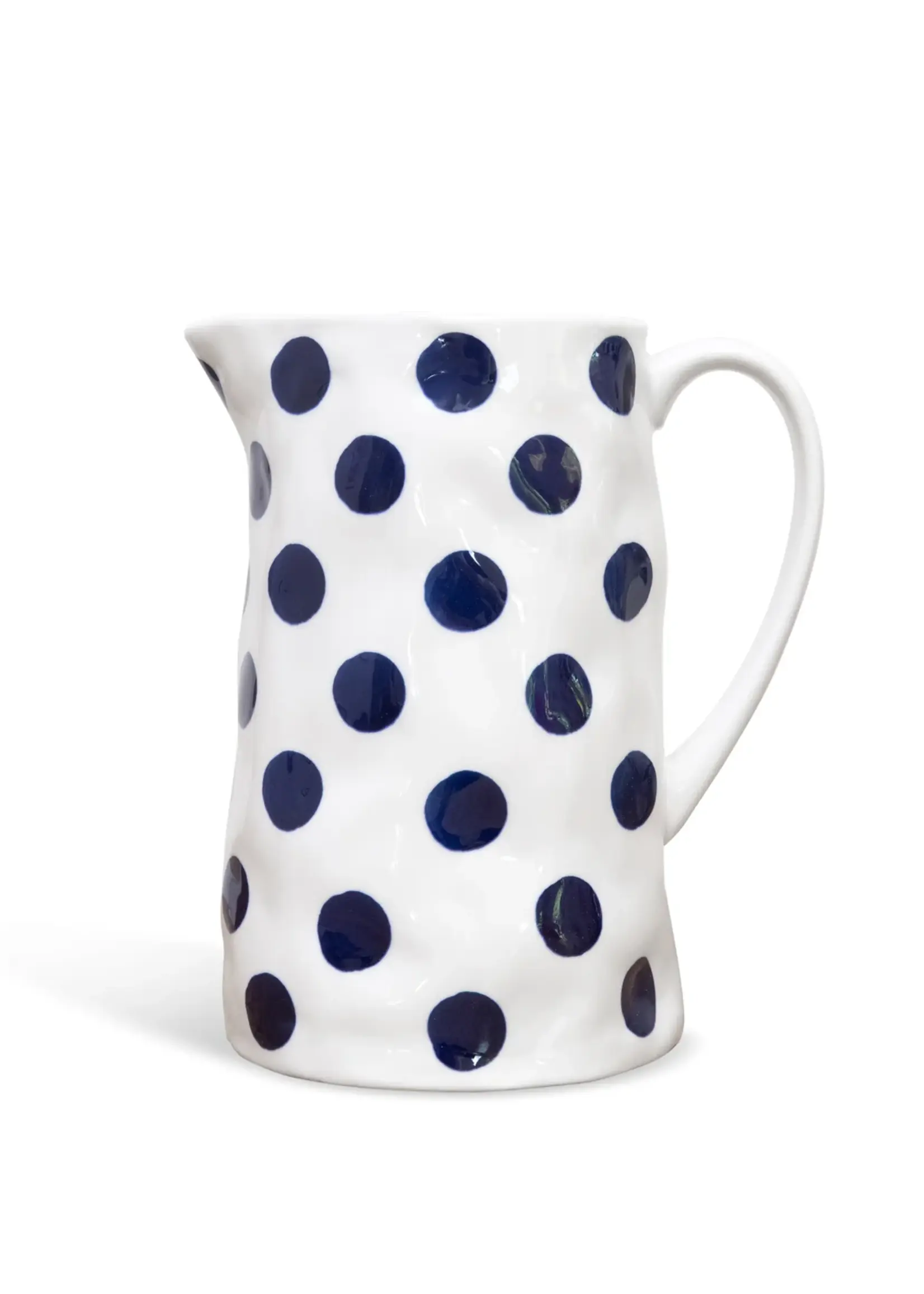 Noss and Co Medium Jug - Navy Spots