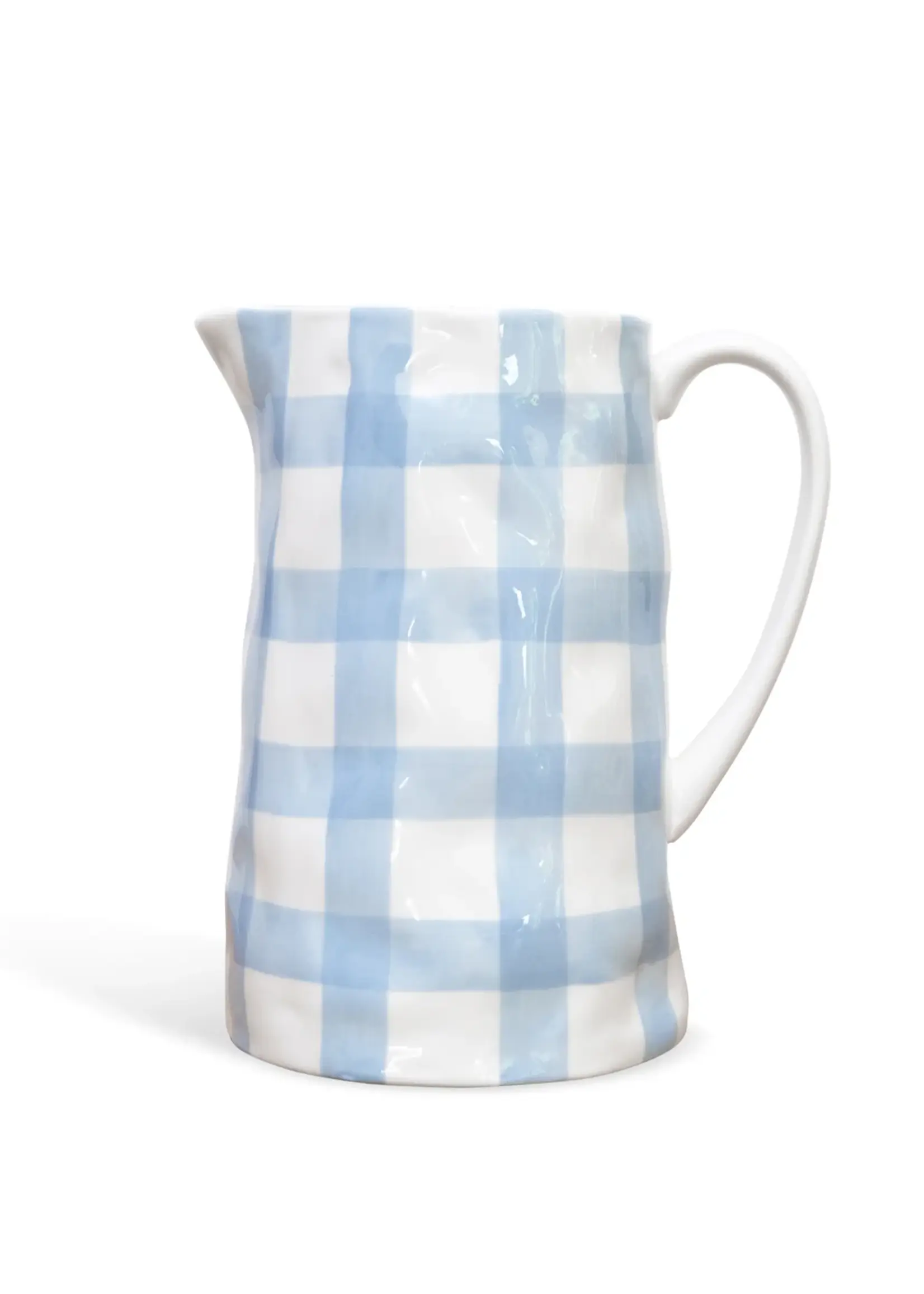 Noss and Co Medium Jug - Cornflower Blue Gingham