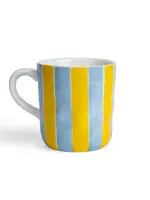 Noss and Co Mug - Cornflower Blue & Yellow Stripe