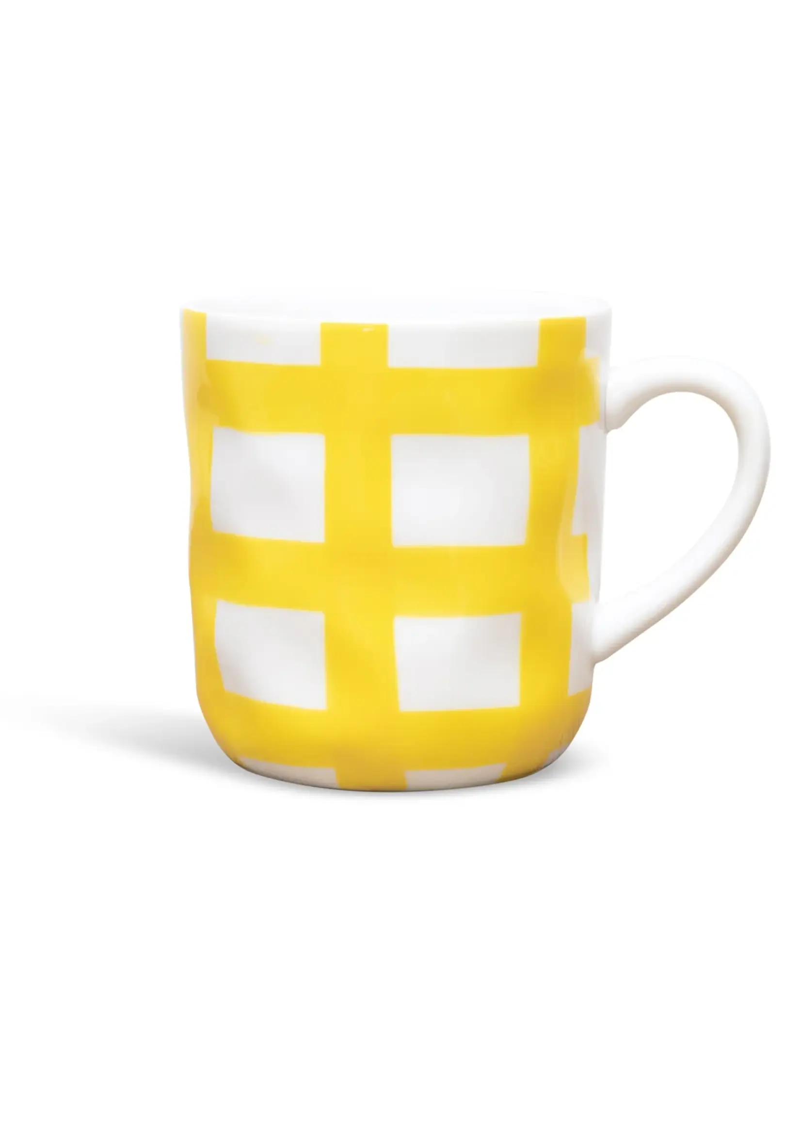 Mug - Yellow Gingham