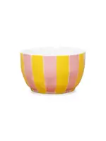 Noss and Co Small Bowl - Pink and Yellow Stripe