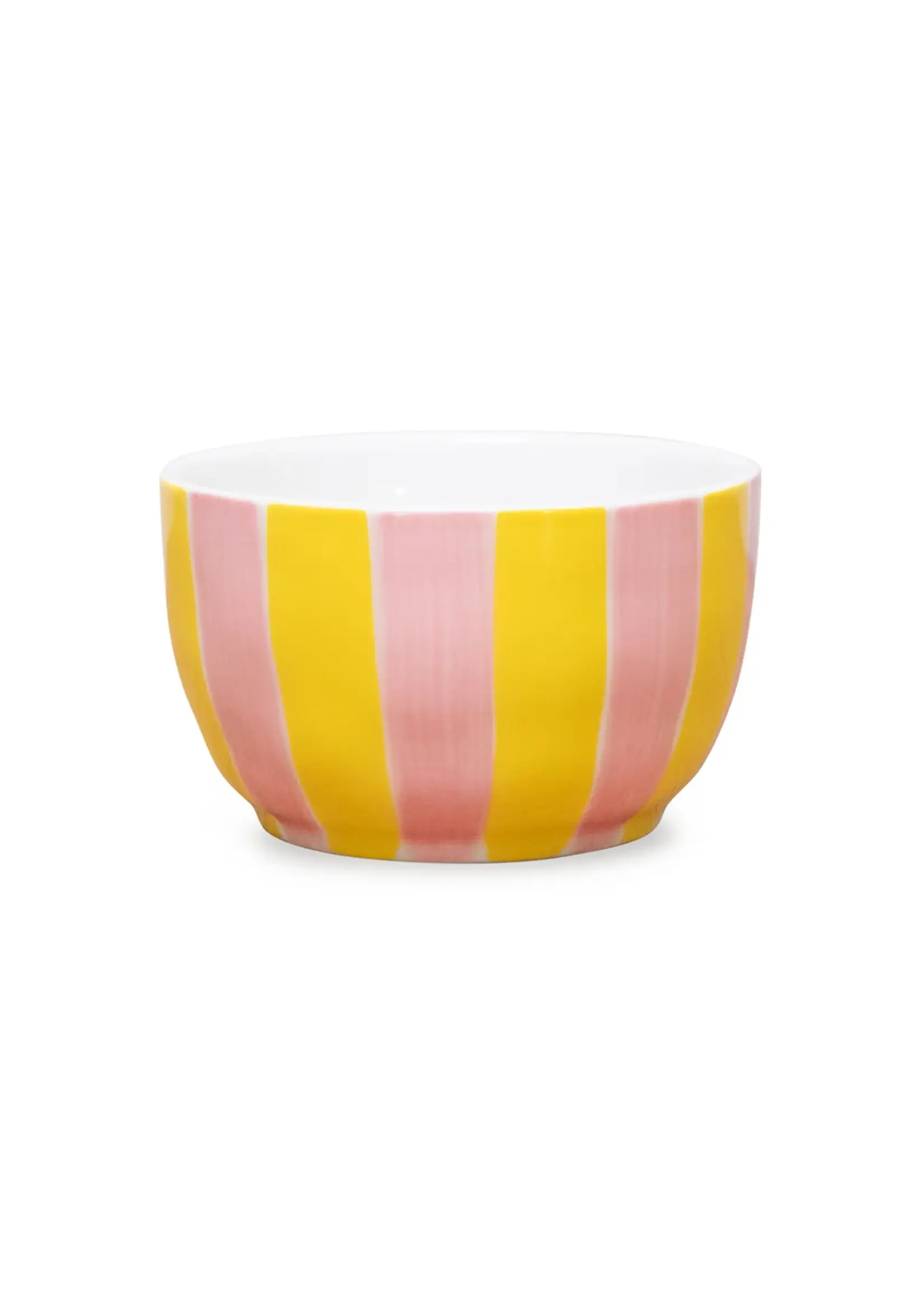 Noss and Co Small Bowl - Pink and Yellow Stripe