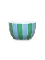 Noss and Co Small Bowl - Blue and Green Stripe