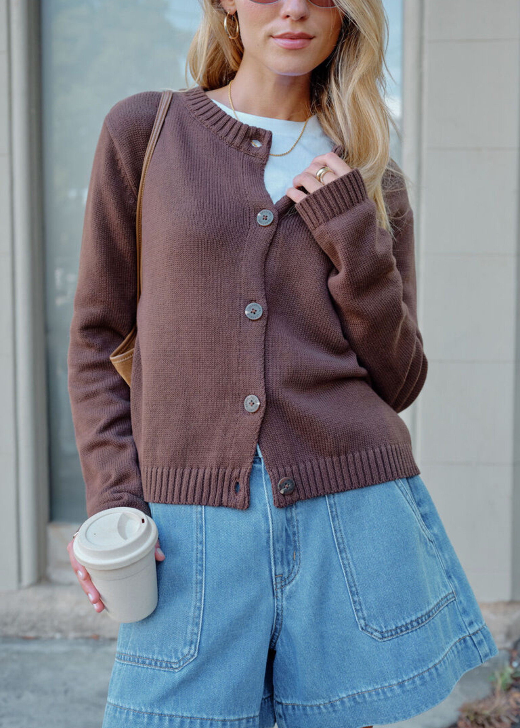 Ceres Life Nelly Long Sleeve Knit Cardi