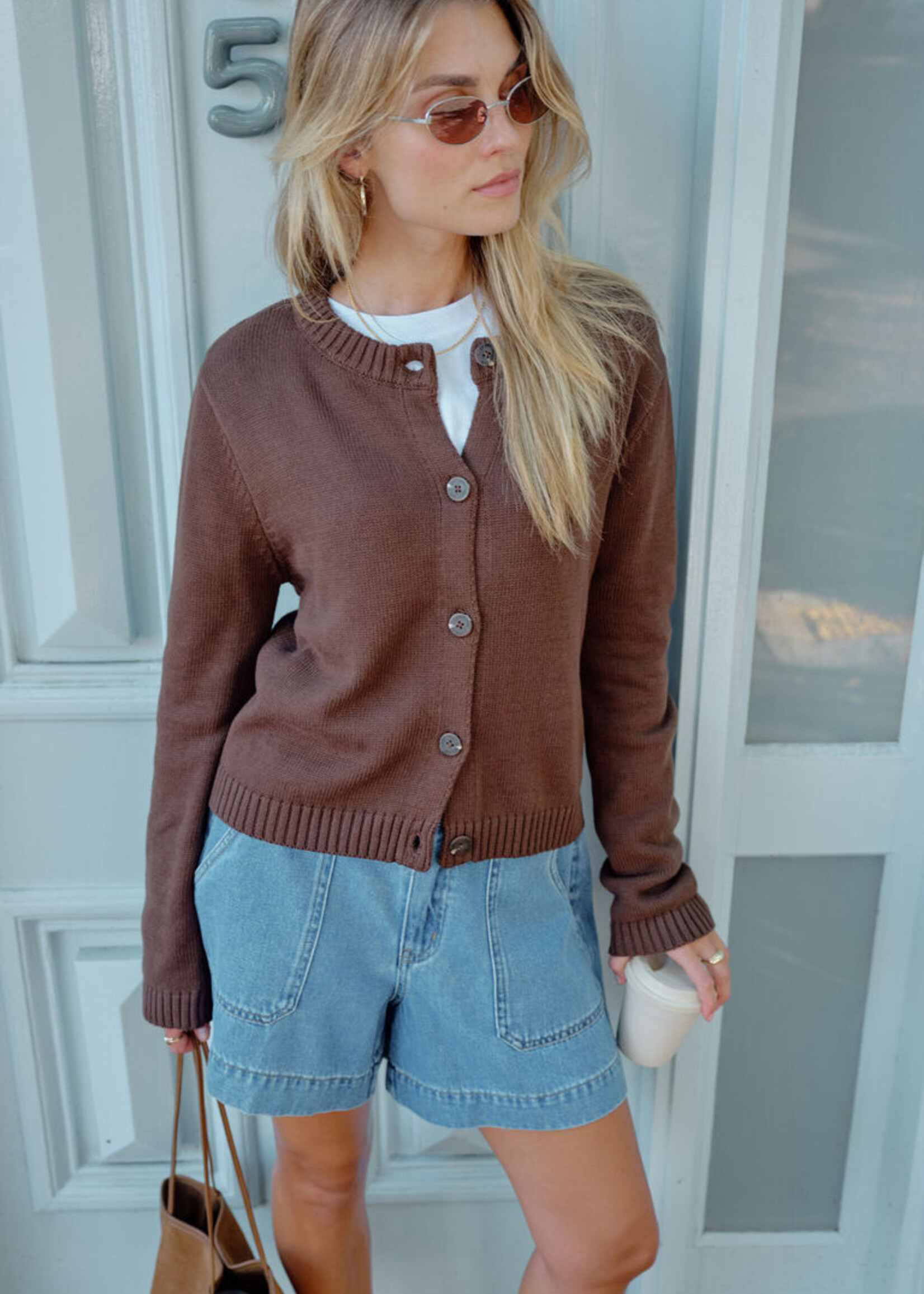 Ceres Life Nelly Long Sleeve Knit Cardi