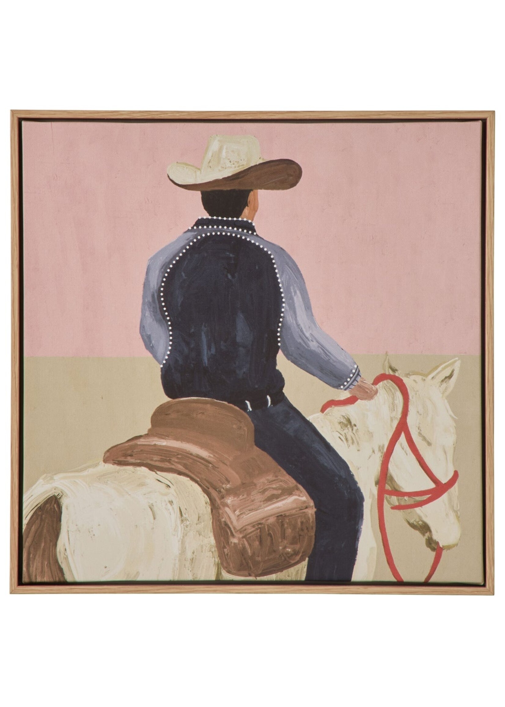 Lone Rider Wall Art 40x40x3.2cm