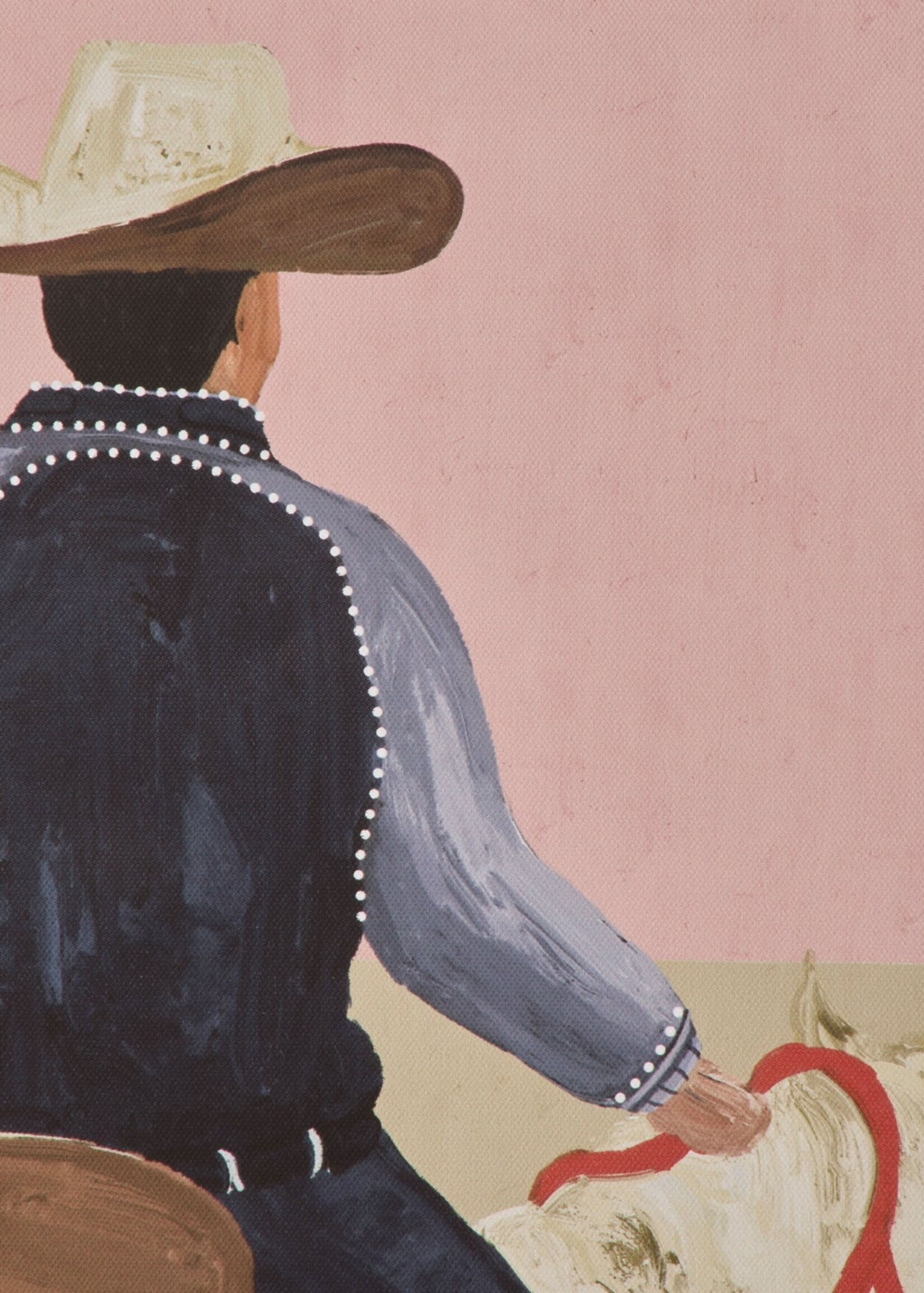 Lone Rider Wall Art 40x40x3.2cm