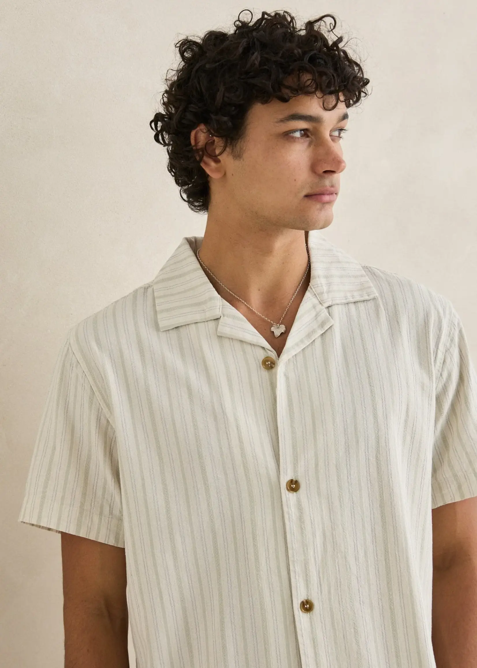 Rhythm Vacation Stripe SS Shirt