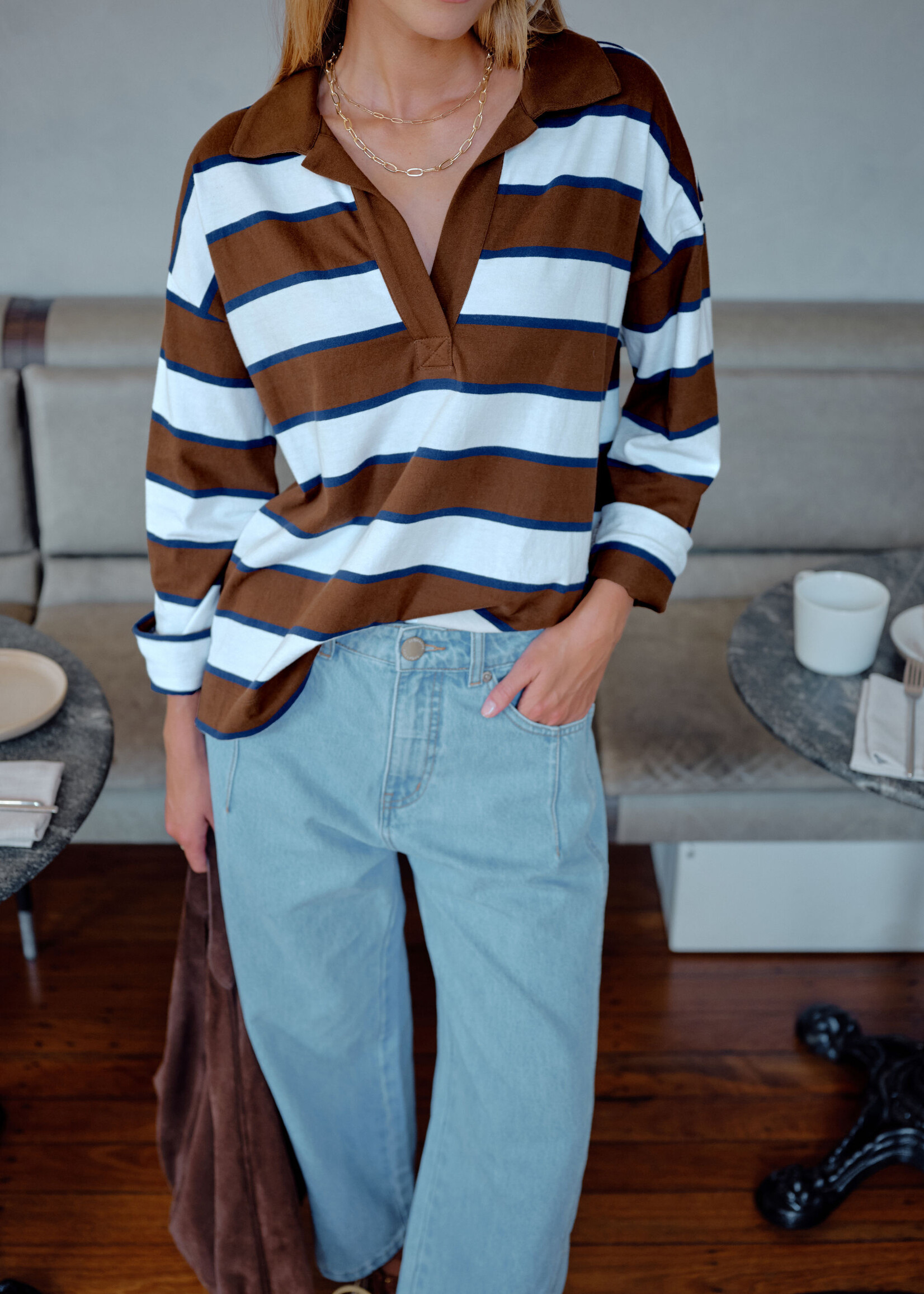 Ceres Life Shelby Slouchy Rugby Top