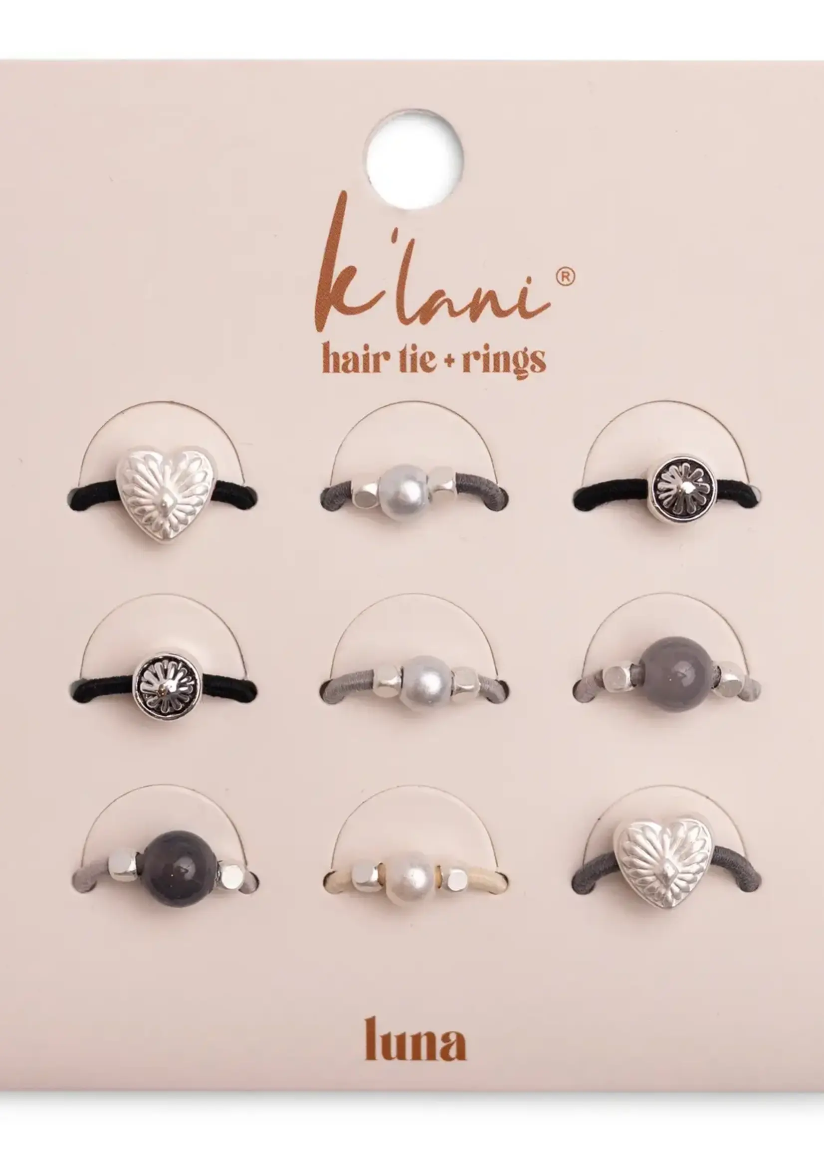 K'lani k'lani hair tie & rings