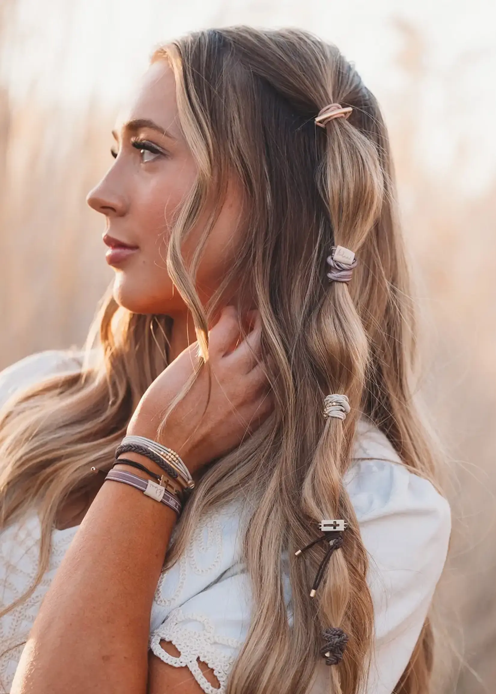 K'lani k'lani hair tie & rings