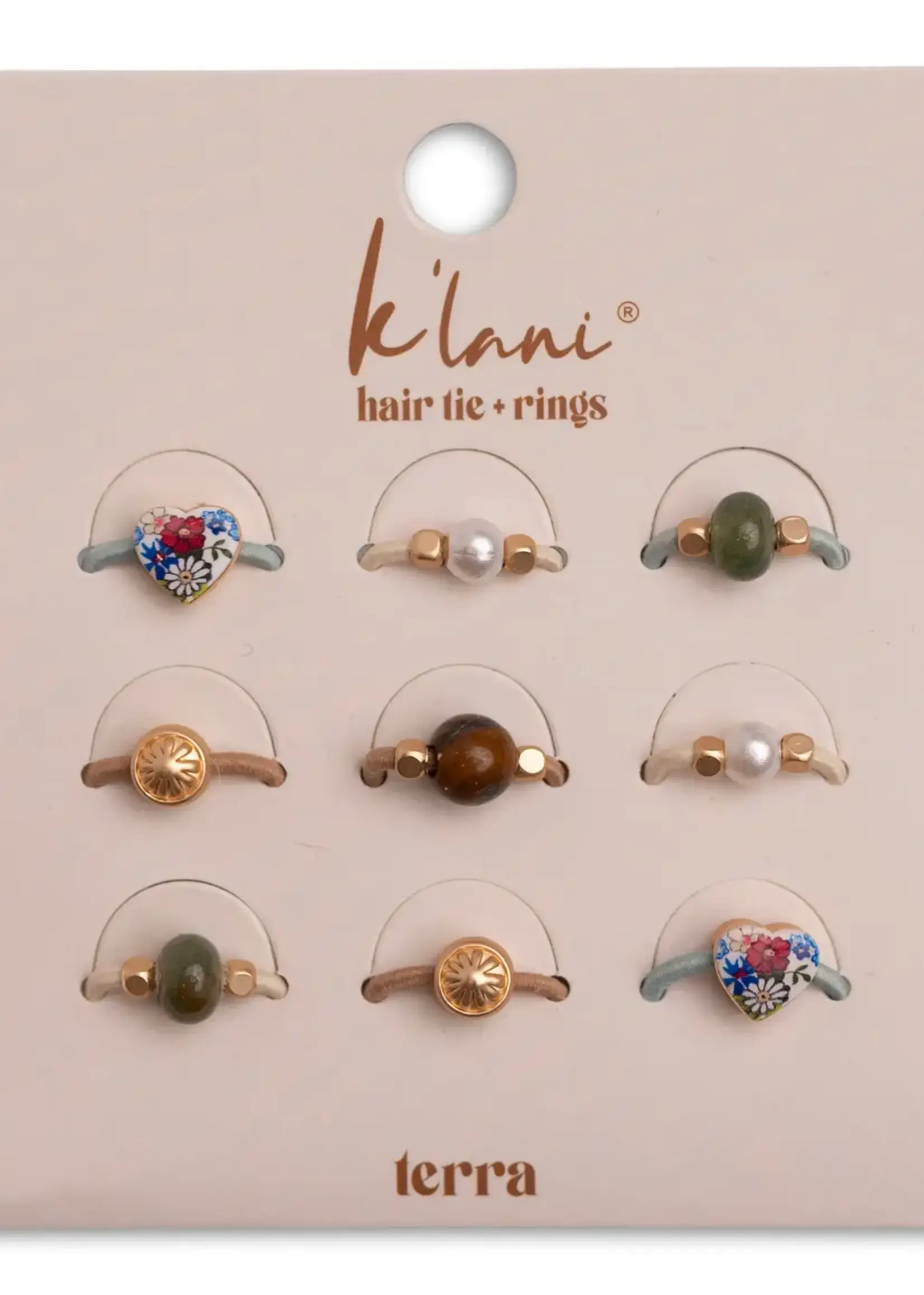 K'lani k'lani hair tie & rings