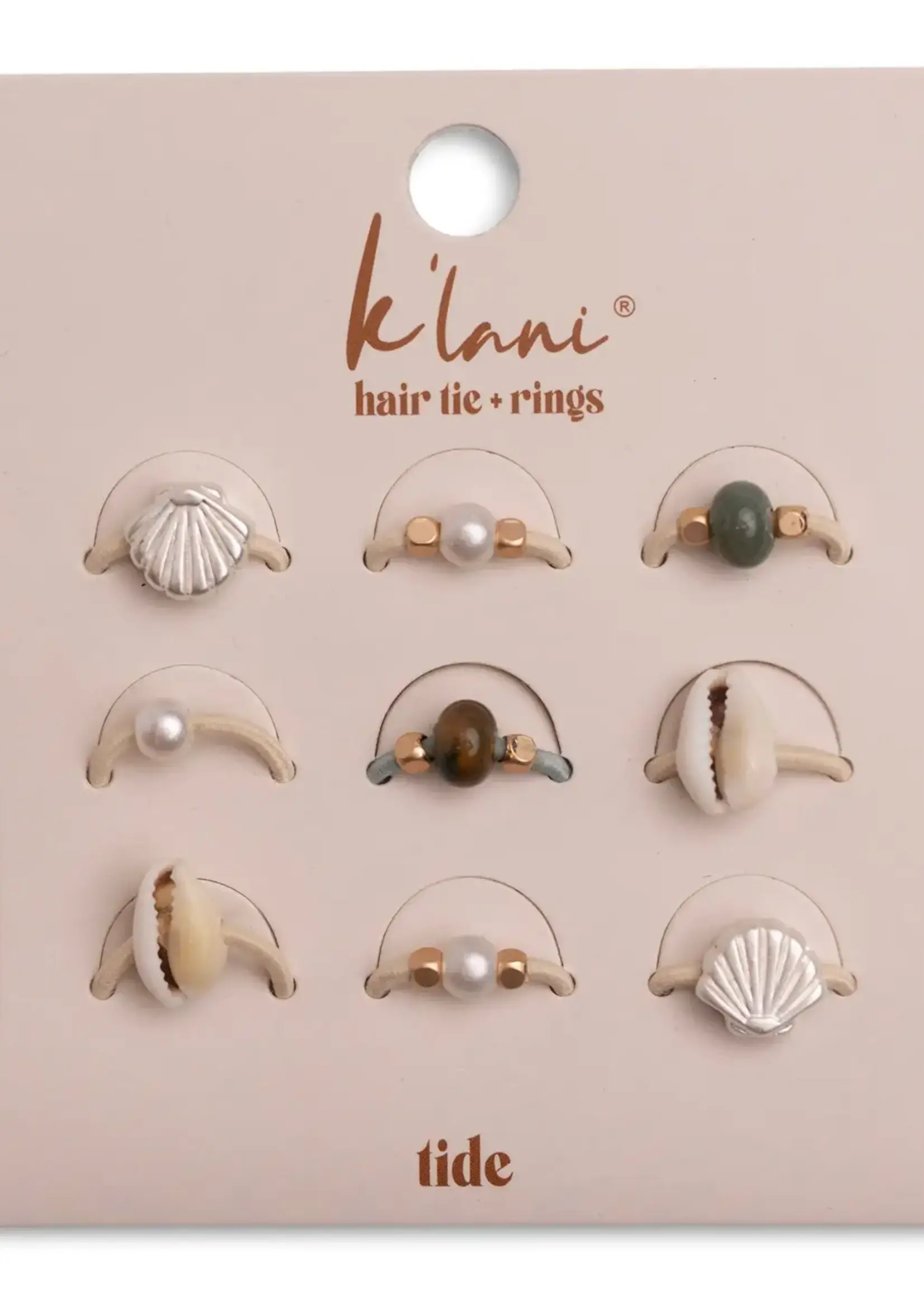 K'lani k'lani hair tie & rings