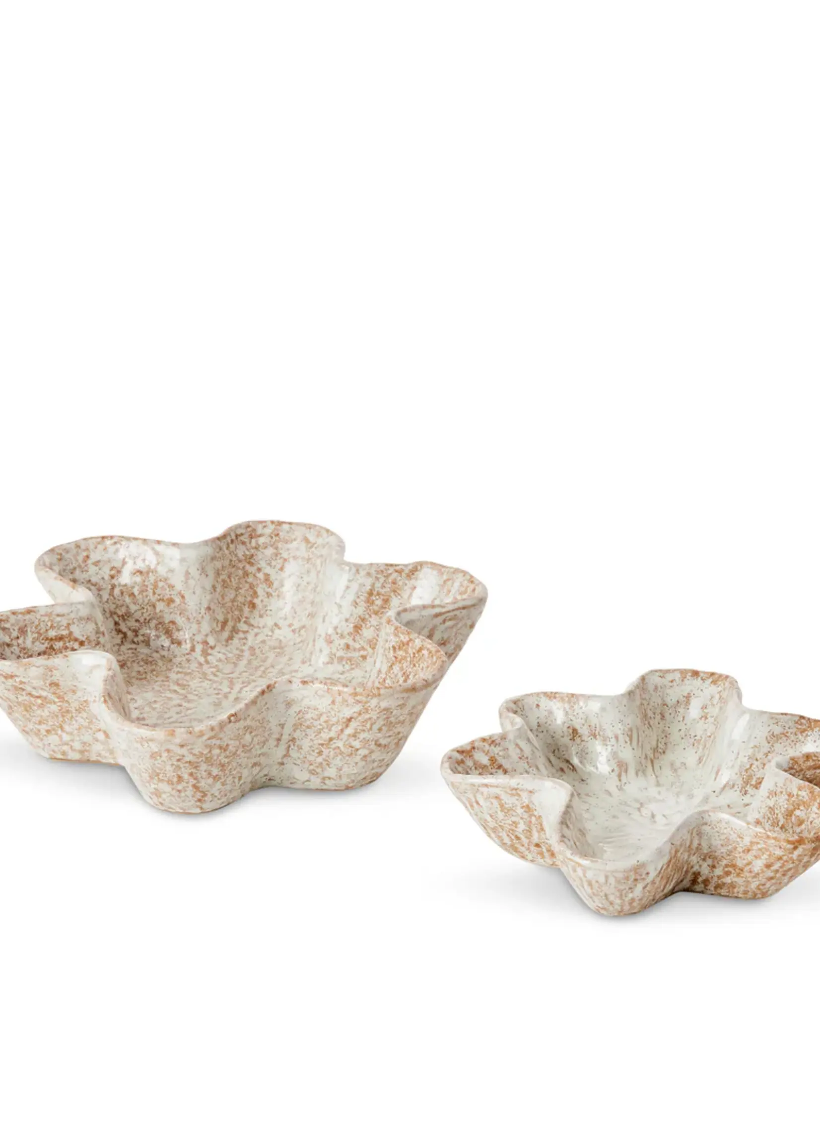 Dana Natural Glazed Wavy Dish Set