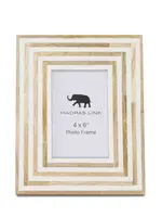 Madras Linwood Natural White Photoframe 4x6