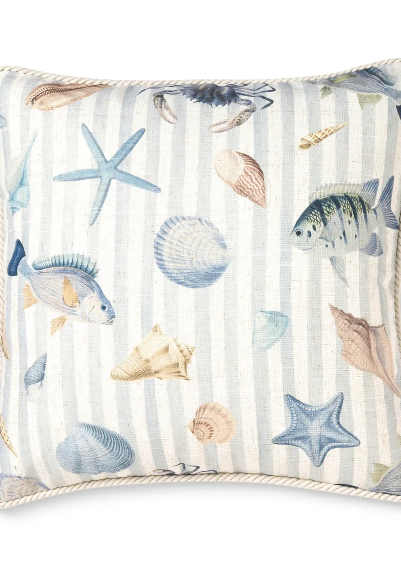 Madras Reef Stripe Cushion 50cm