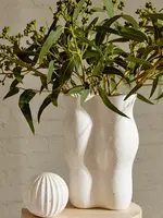 August Cream Decorative Ball 12x11.5cm