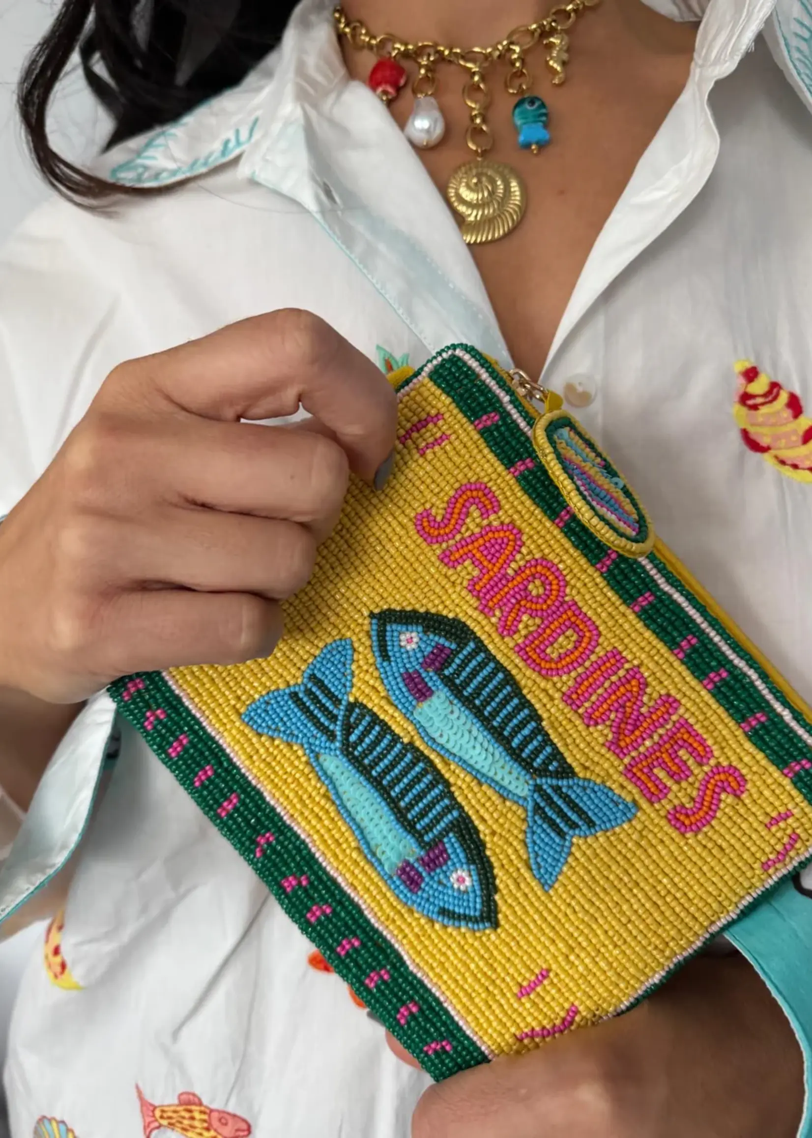 Zoda Beaded Purse Sardine