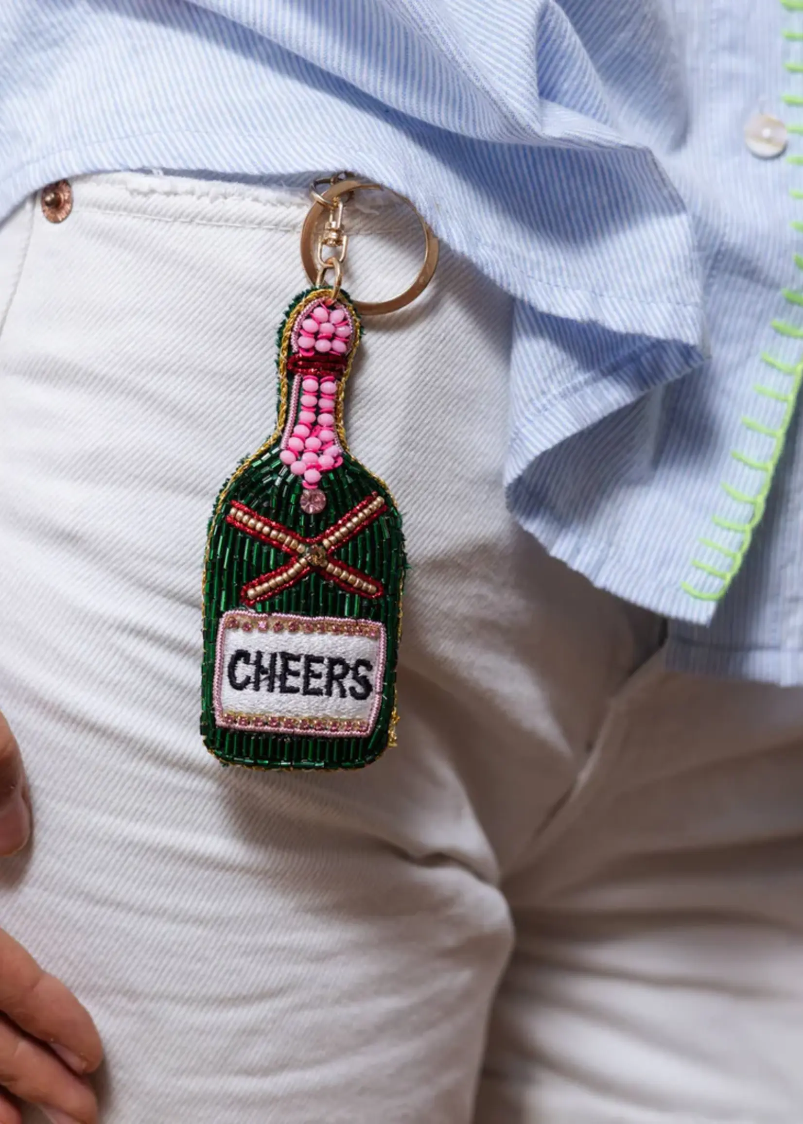 Zoda Beaded Keychain Drink