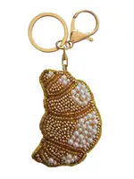 Zoda Beaded Keychain Croissant