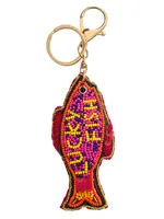 Beaded keychain Sardines