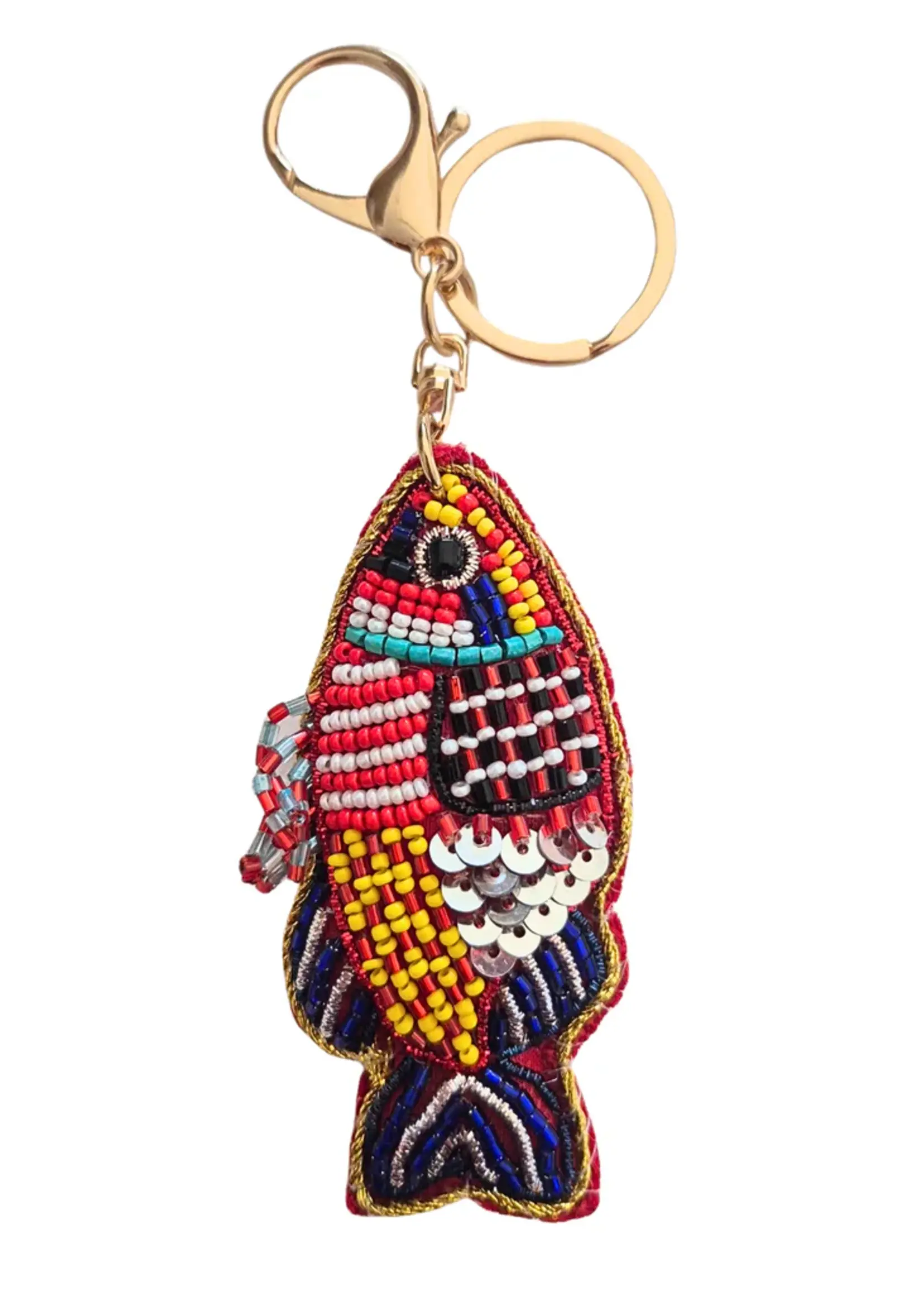 Zoda Beaded Keychain Fish