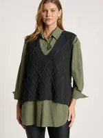 EB & Ive Liora Knit Vest - Char