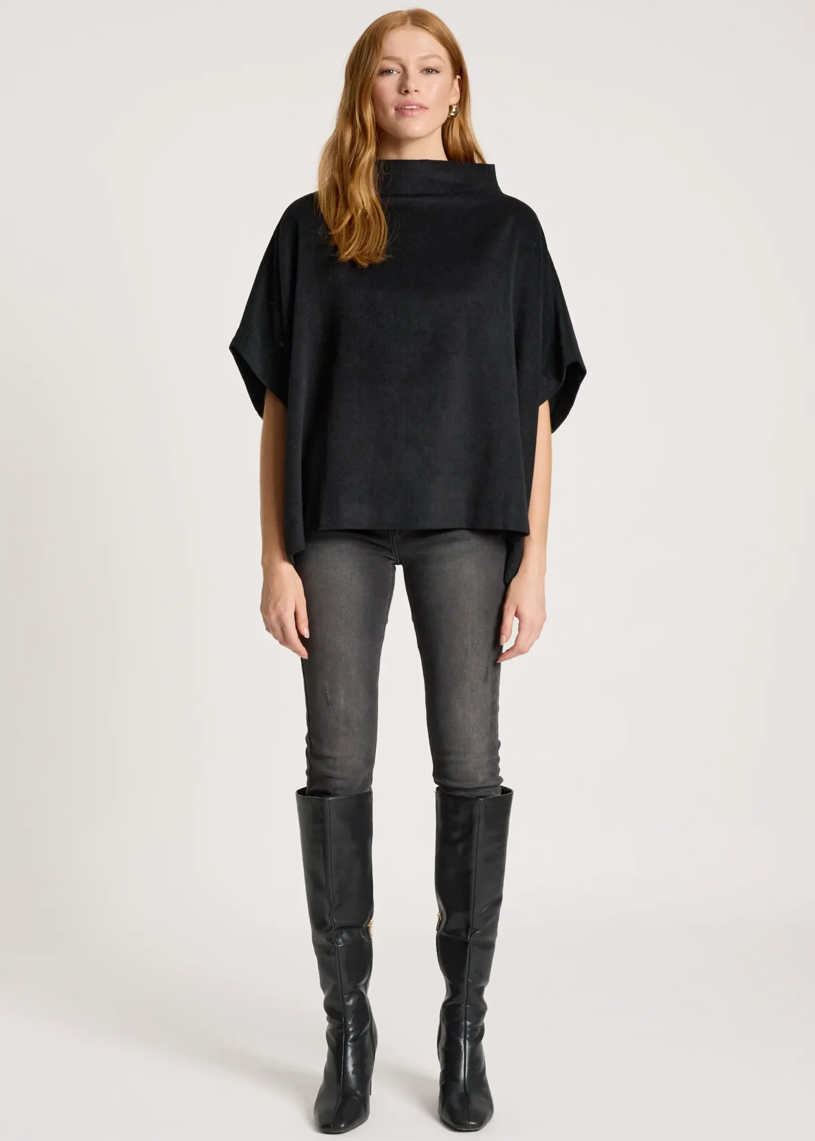 EB & Ive Azul Poncho - Black