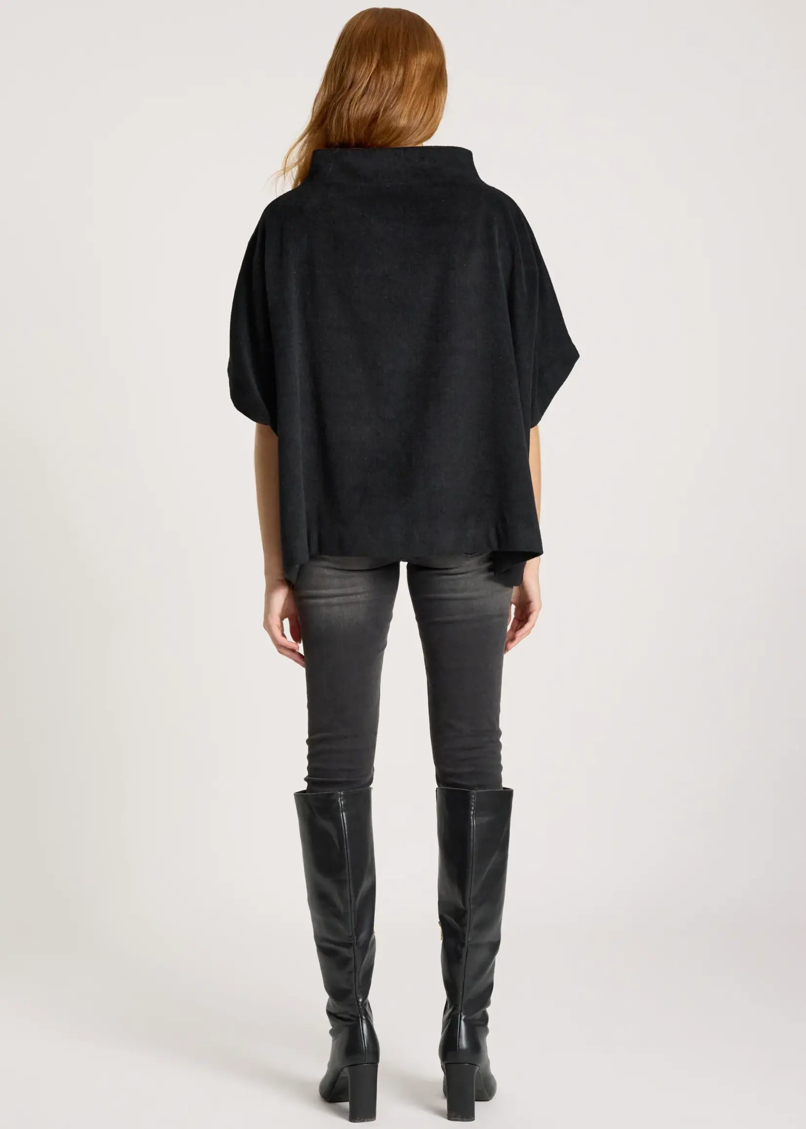 EB & Ive Azul Poncho - Black