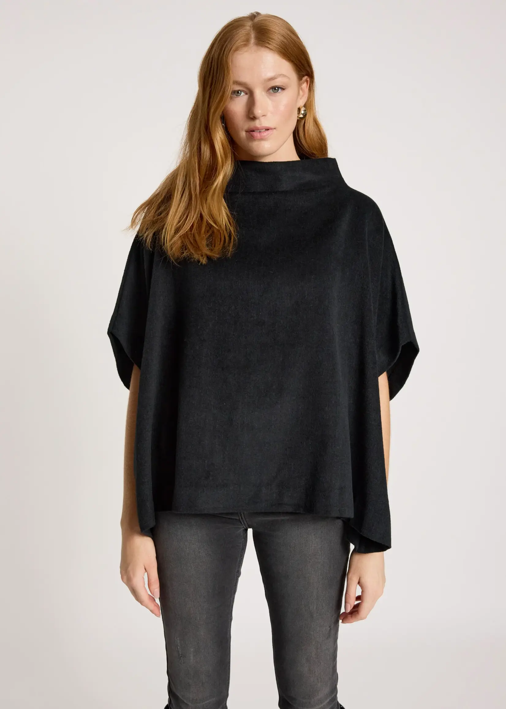 EB & Ive Azul Poncho - Black