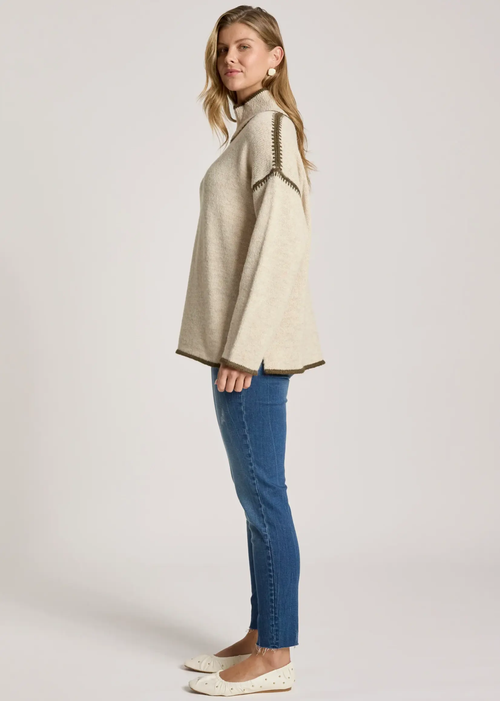 EB & Ive Orin Jumper - Dune/Olive