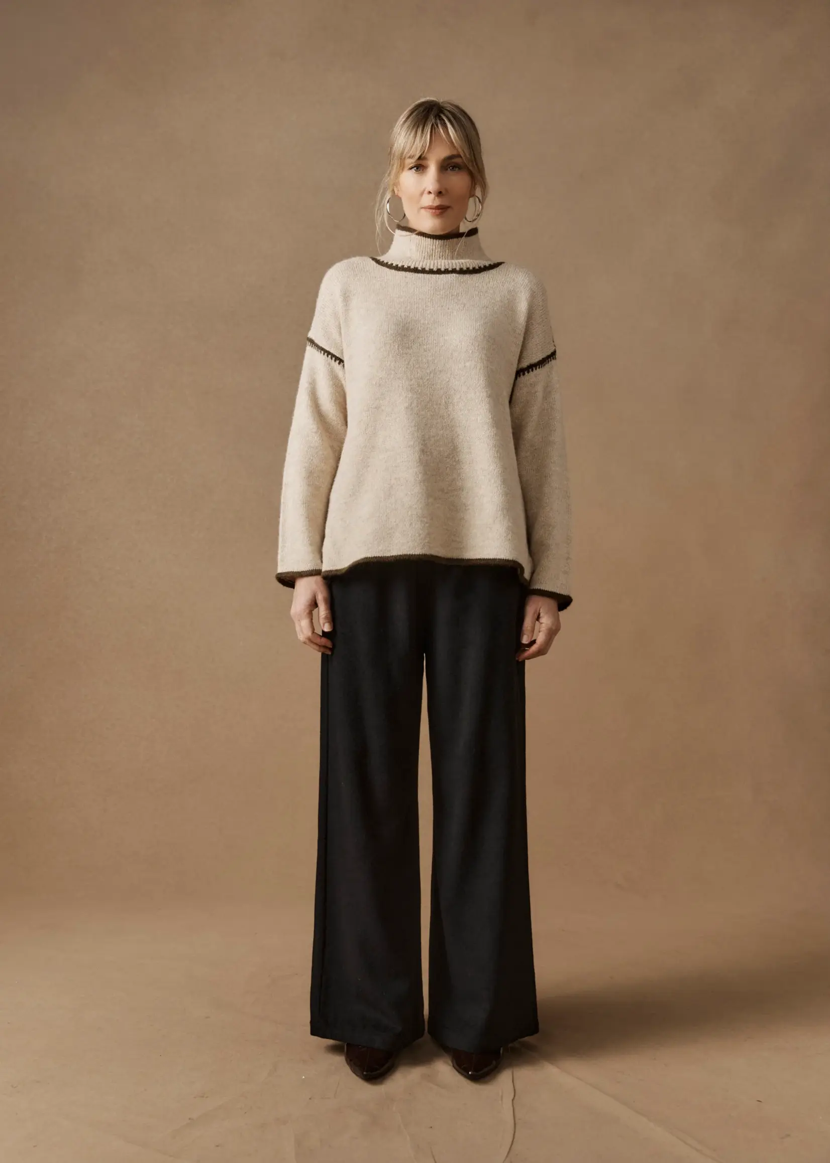 EB & Ive Orin Jumper - Dune/Olive