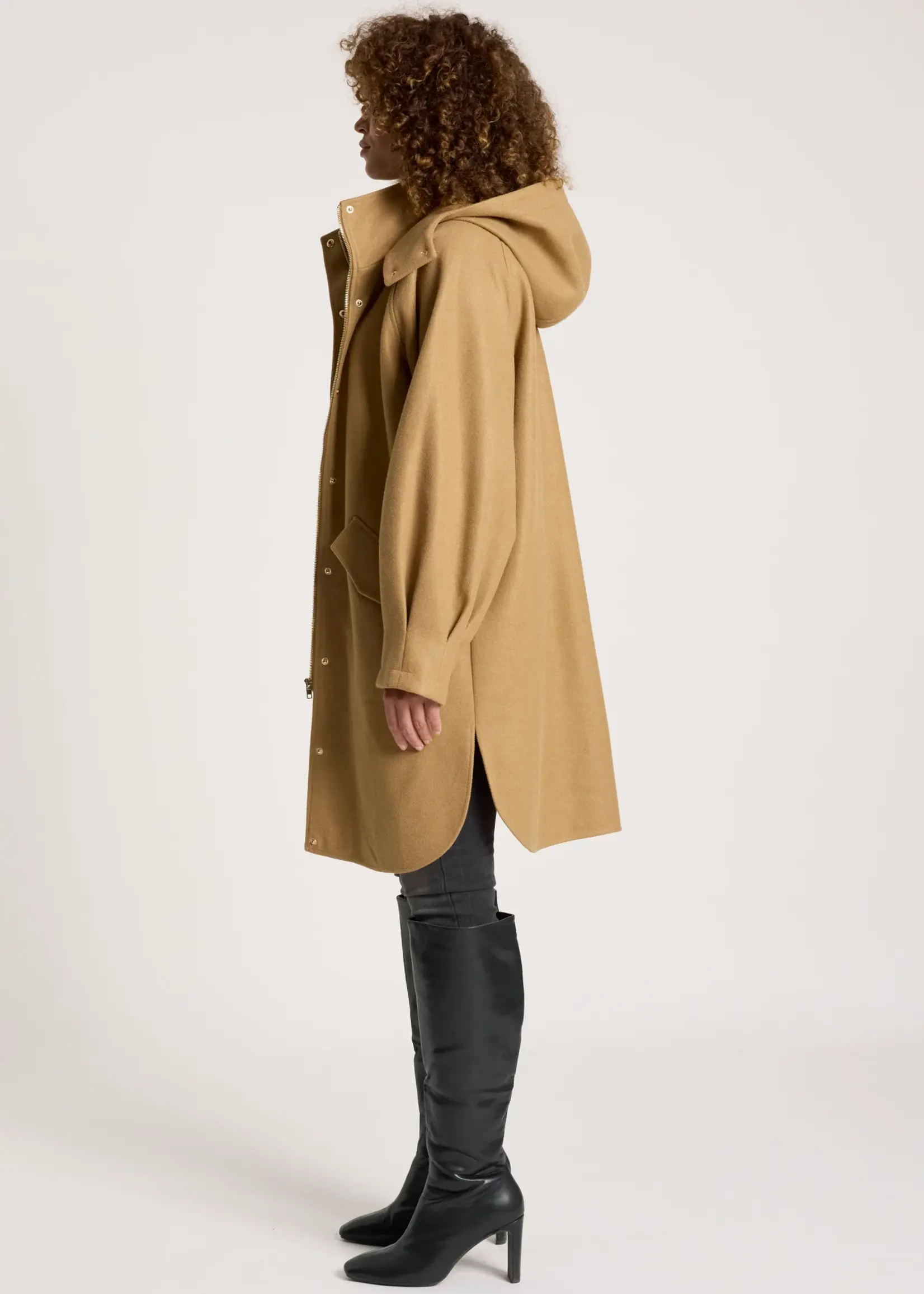 EB & Ive Sable Hood Jacket - Mocha