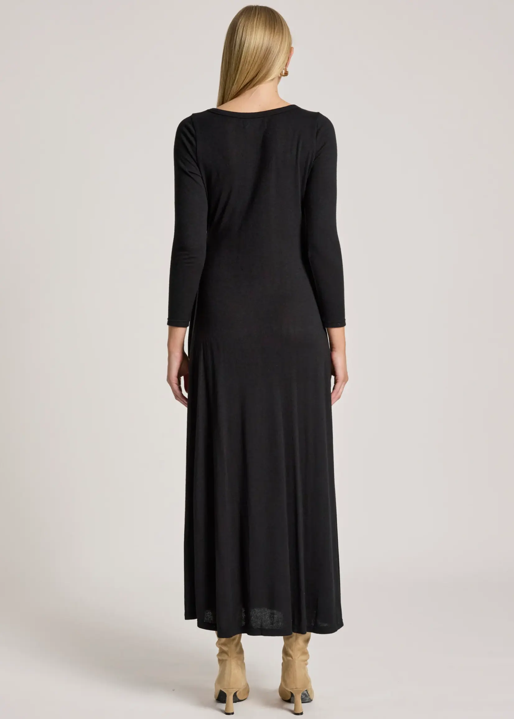 EB & Ive Aria Tie Maxi Dress - Black