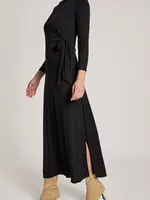 EB & Ive Aria Tie Maxi Dress - Black