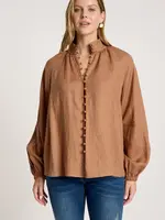 EB & Ive Bajau Button Shirt - Clay