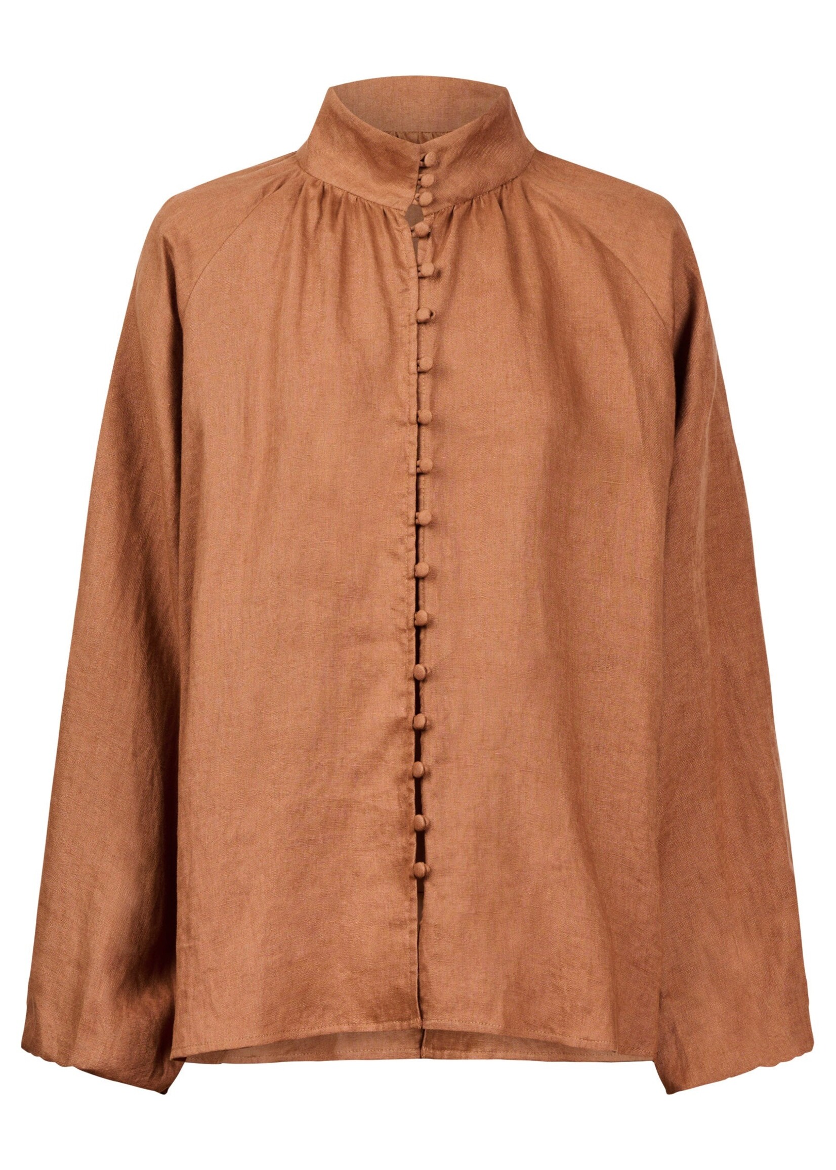 EB & Ive Bajau Button Shirt - Clay