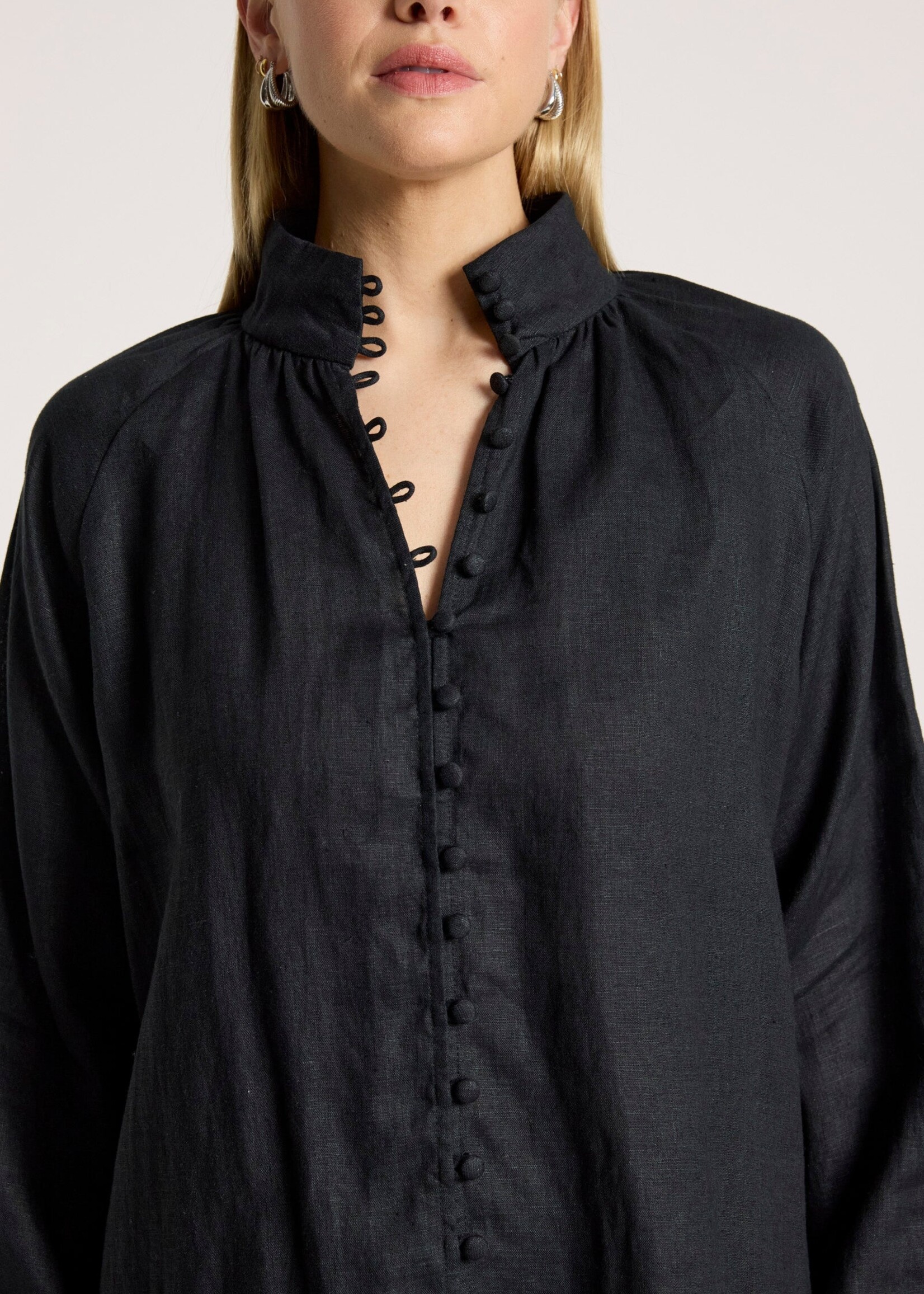 EB & Ive Bajau Button Shirt - Black