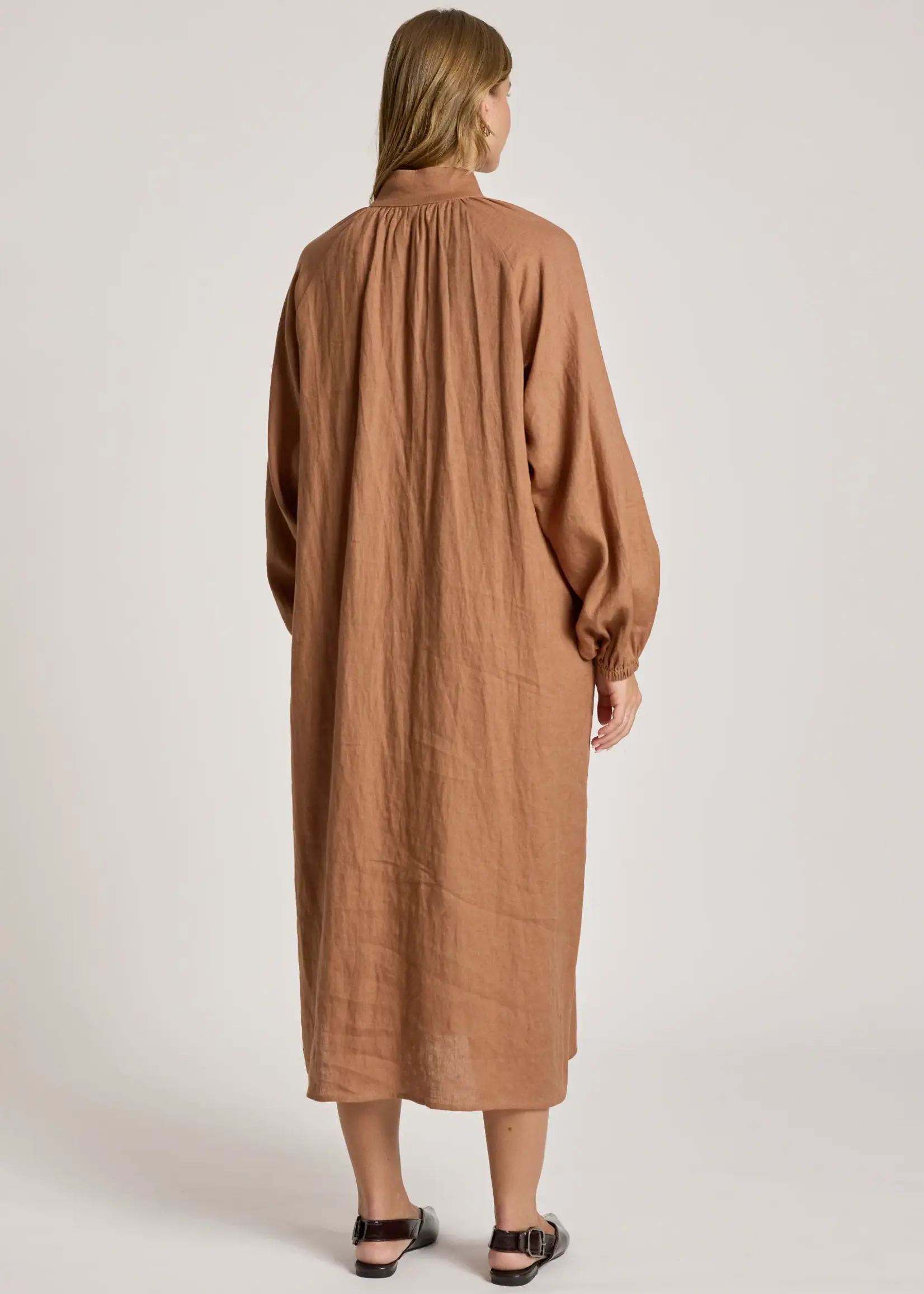 EB & Ive Bajau Button Dress - Clay