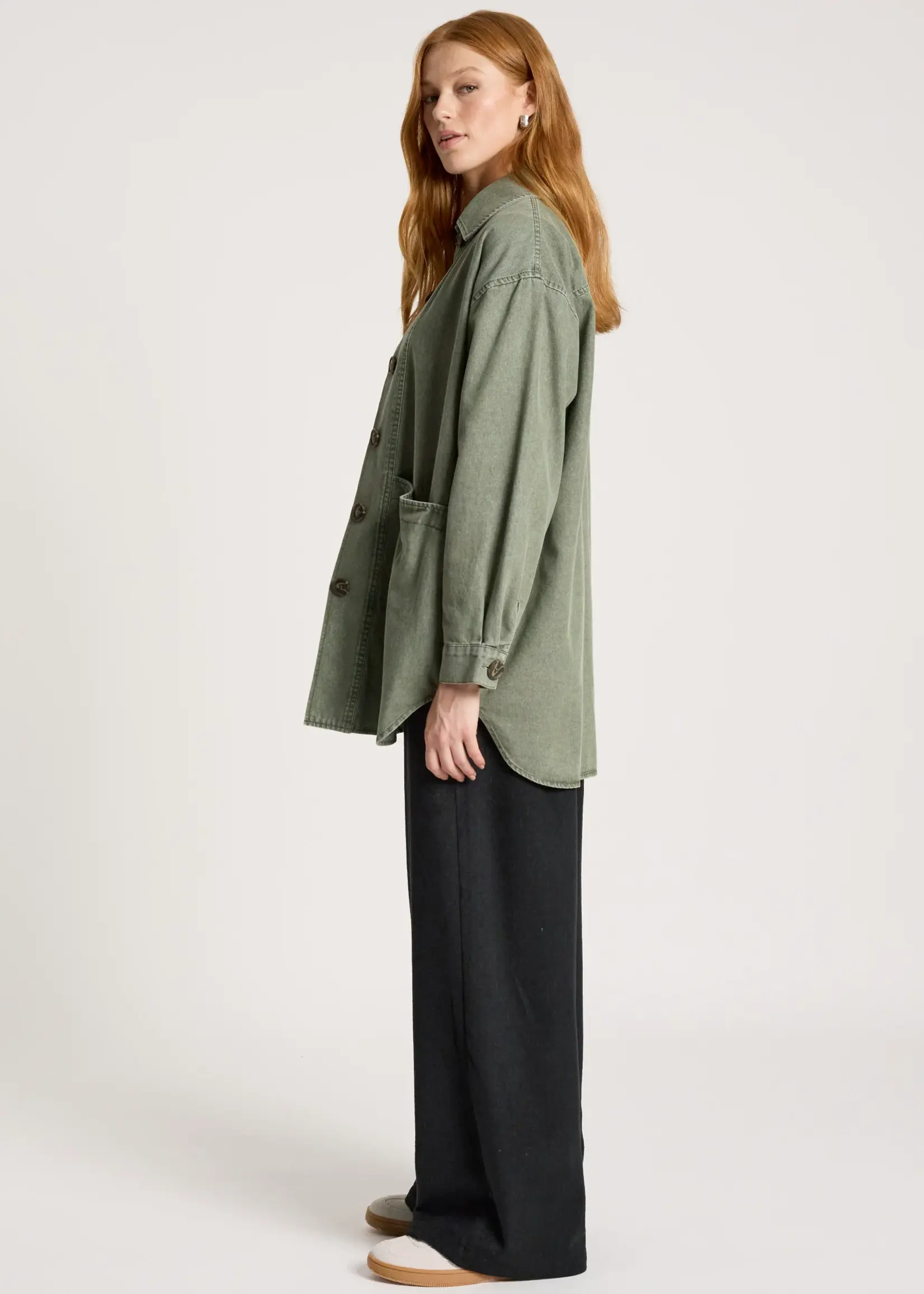 EB & Ive Bodhi Denim Jacket - Olive