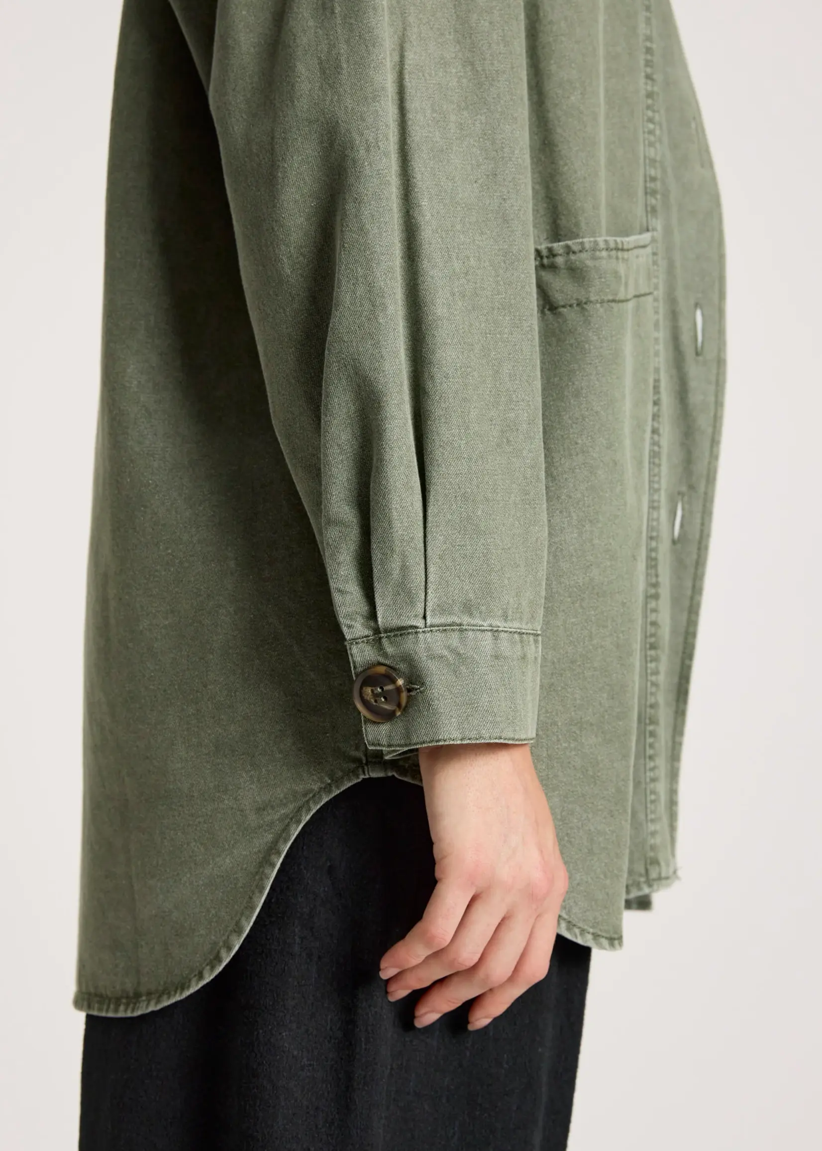 EB & Ive Bodhi Denim Jacket - Olive