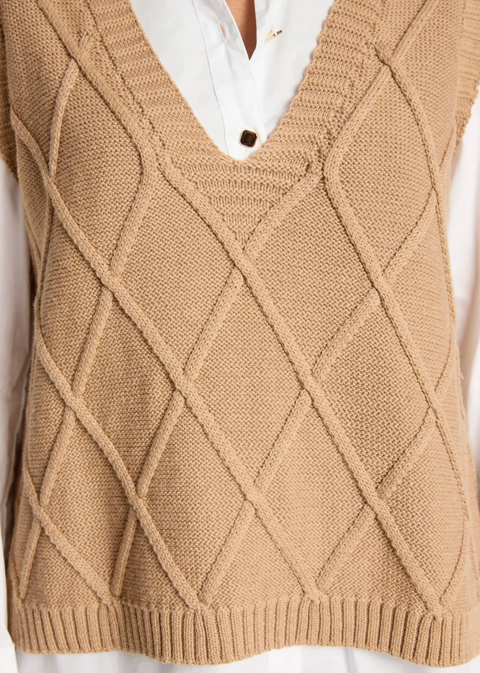 EB & Ive Liora Knit Vest - Mocha