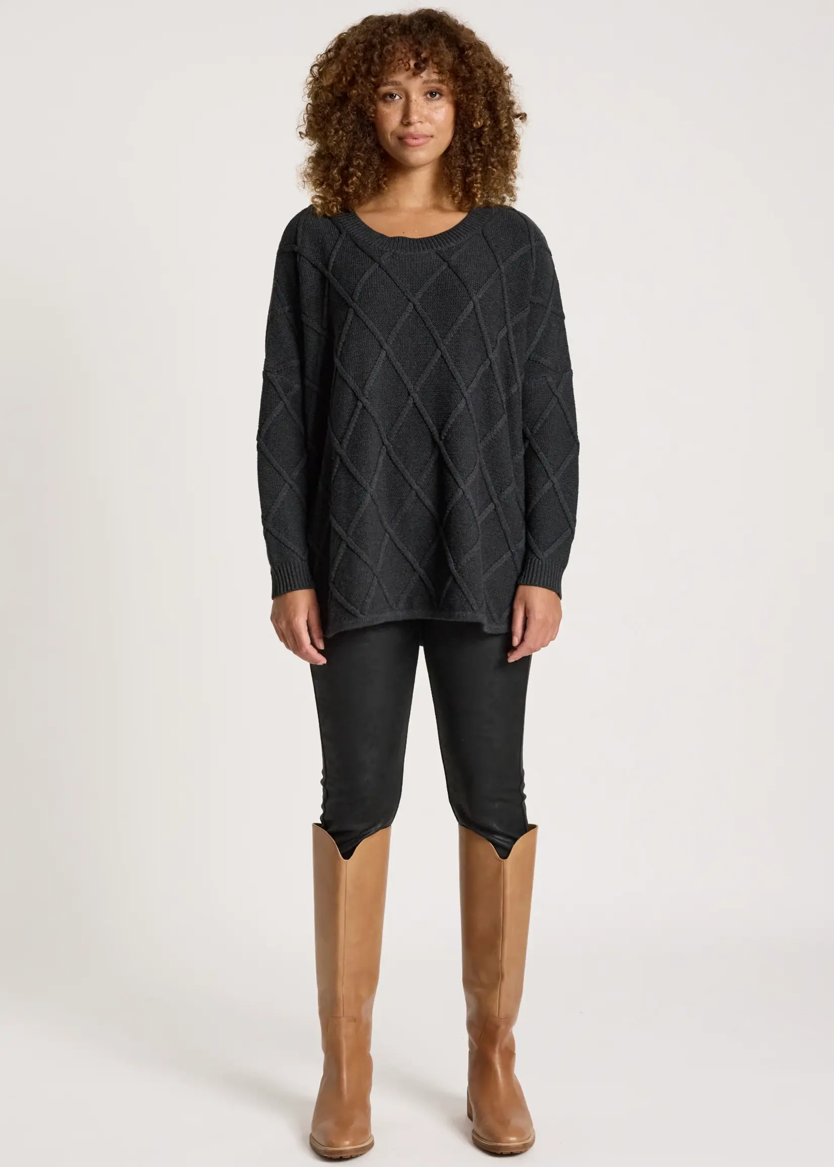 EB & Ive Liora Relaxed Jumper - Char