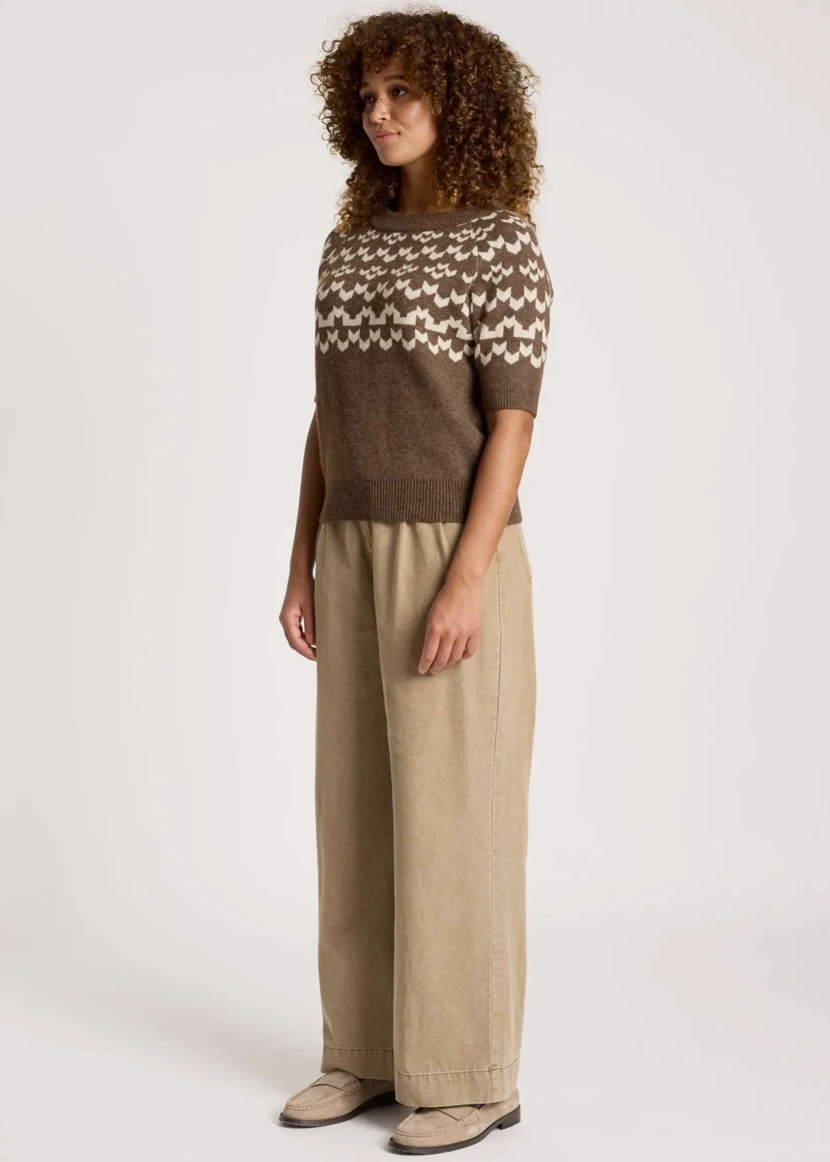 EB & Ive Maasai Knit Top - Coco/Dune