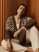 EB & Ive Maasai Cardigan - Cocoa/Dune